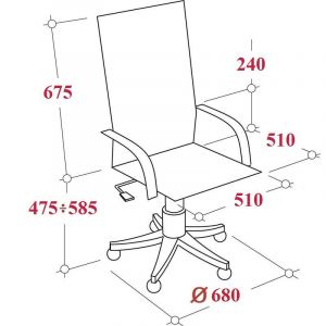 Кресло BOSS KD TILT PL64 RU 